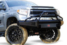 Fab Fours TT14-K2862-1 Toyota Tundra 2014-2021 Black Steel Front Bumper Pre-Runner Guard with Tow Hooks
