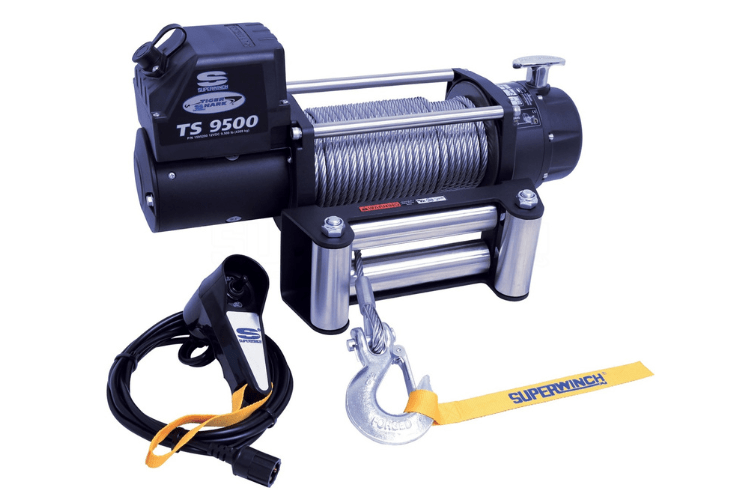 Superwinch 1595200 Tiger Shark 9500 12V Wire Rope Winch