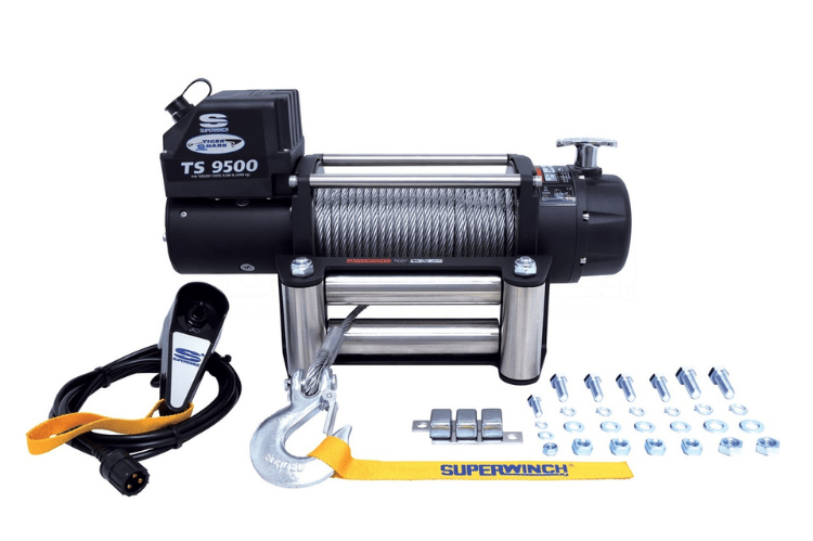 Superwinch 1595200 Tiger Shark 9500 12V Wire Rope Winch