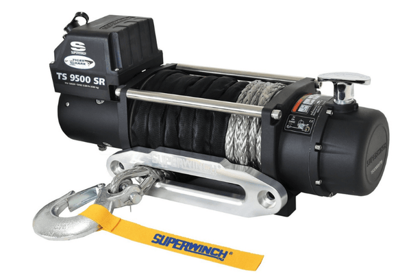 Superwinch 1595201 Tiger Shark 9500SR 12V Synthetic Rope Winch