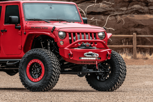 Fusion FBJEEPFB Jeep Wrangler JK 2007-2019 Front Bumper Winch Ready