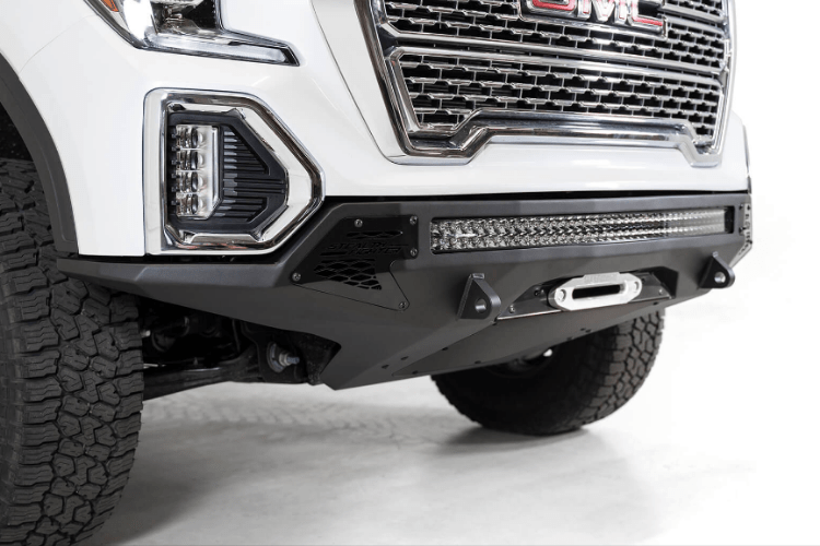 ADD F471423030103 GMC Sierra 1500 2019-2021 Stealth Fighter Front Bumper with Sensor Cutouts Winch Ready