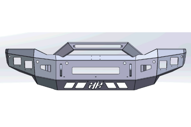 Hammerhead 600-56-0973 Dodge Ram 4500/5500 2019-2024 Front Bumper Low Profile Formed Guard Non-Winch
