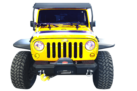 Warrior 6567 Jeep Wrangler JK 2007-2018 MOD Series Front Bumper Stubby