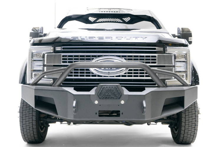 Fab Fours FS17-A4262-1 Ford F450/F550 Superduty 2017-2022 Premium Front Bumper Winch Ready with Pre-Runner Guard