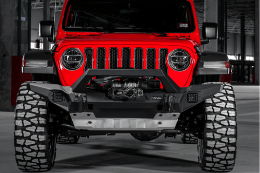 Rival Jeep Wrangler JK 2007-2018 Front Bumper Aluminum Full-Width 2D.2701.1-NL