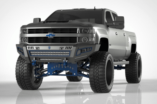 Road Armor Identity 3152DF-B0-P2-MR-BH-B Chevy Silverado 2500/3500 2015-2019 Front Bumper