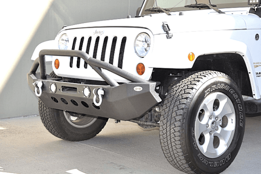 DV8 Offroad Jeep Gladiator JT 2020 Front Bumper Mid-Width HD with Bullbar Winch Ready FBSHTB-08