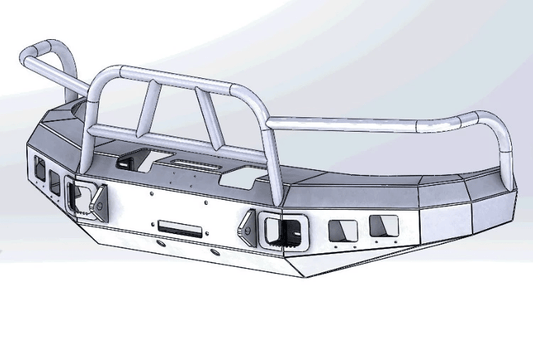 Hammerhead 600-56-0070 Dodge Ram 2500/3500 1994-2002 X-Series Front Bumper Winch Ready