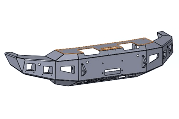 Hammerhead 600-56-0974 Chevy Silverado 2500/3500 2020-2023 Front Bumper Winch Ready No Brushguard