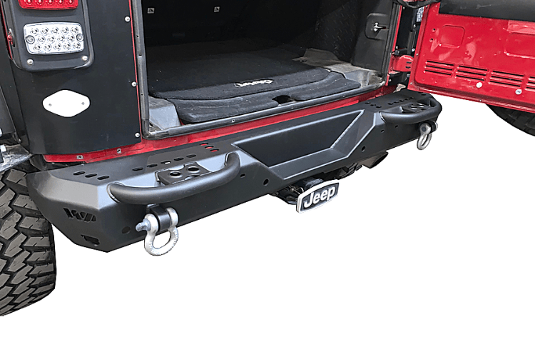Warrior 6595 Jeep Wrangler JK 2007-2018 MOD Series Rear Bumper With St ...