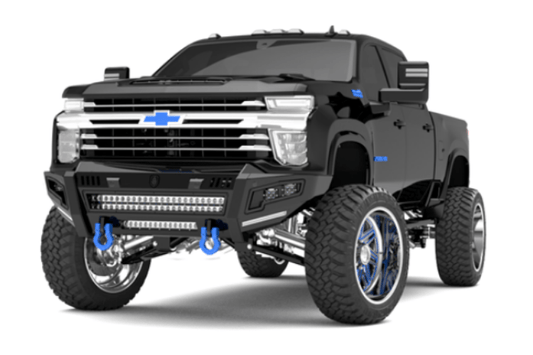 Road Armor Identity 3202DF-B0-P2-MR-BH-B Chevy Silverado 2500/3500 2020-2023 Front Bumper