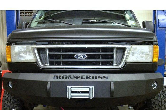 Iron Cross 1992-2007 Ford Van E150/250/350/450 HD Front Bumper 20-405-92 Winch Ready Base