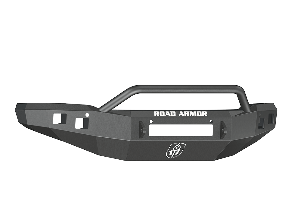 Road Armor Stealth 214R4B-NW 2014-2015 GMC Sierra 1500 Front Non-Winch Bumper, Stealth Series, Pre-Runner Guard, Black