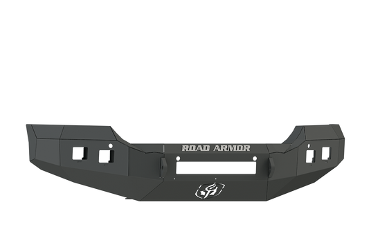 Road Armor Stealth 215R0B-NW 2015-2017 GMC Sierra 2500/3500 Non-Winch Front Bumper, Black, Square Light Port