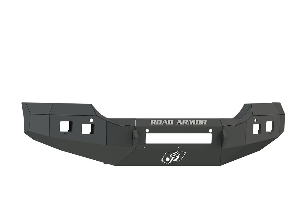 Road Armor Stealth 215R0B-NW 2015-2017 GMC Sierra 2500/3500 Non-Winch Front Bumper, Black, Square Light Port
