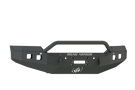 Road Armor Stealth 215R4B 2015-2017 GMC Sierra 2500/3500 Winch Front Bumper Pre-Runner Guard, Black, Square Light Port, Stealth Series