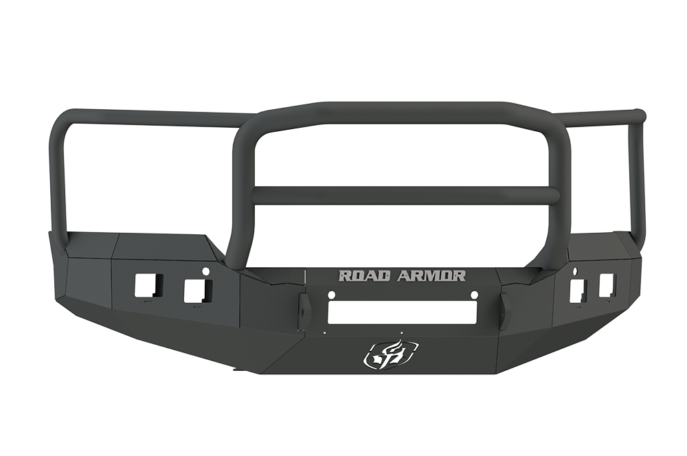 Road Armor Stealth 215R5B-NW 2015-2017 GMC Sierra 2500/3500 Non-Winch Front Bumper, Stealth Series, Square Light Port, Lonestar Guard, Black