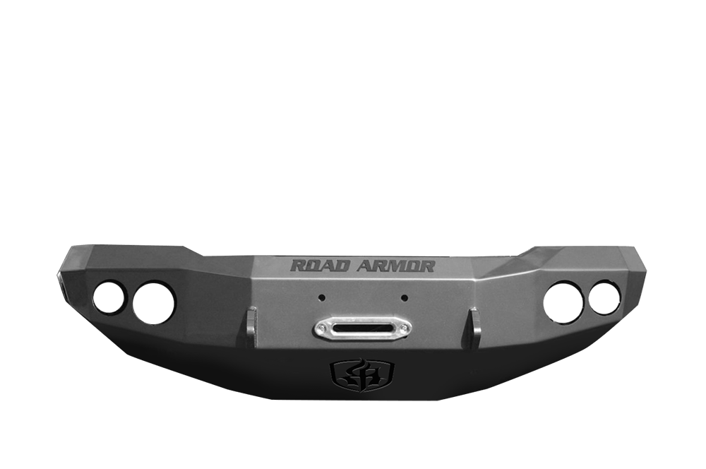 Road Armor 23710B 2000-2007 GMC Sierra 2500/3500 Front Bumper, Stealth Series, Winch Ready, Round Fog Light Port, Black