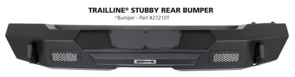 Go Rhino Trailline Jeep Wrangler JK Rear Bumper 2017-2018 27210T