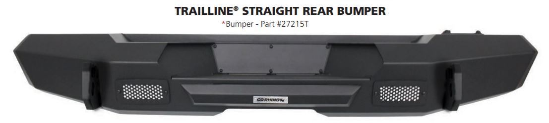 Go Rhino Trailline Jeep Wrangler JK Rear Bumper 2017-2018 27215T