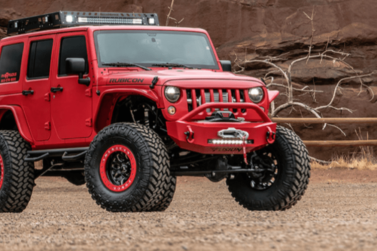 Fusion FBJEEPFB Jeep Wrangler JK 2007-2019 Front Bumper Winch Ready