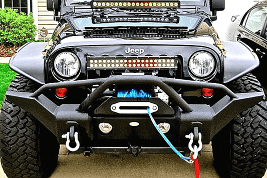 Offroad Jeep Gladiator JT 2020 Front Bumper Full Width with Bullbar Winch Ready FBSHTB-01