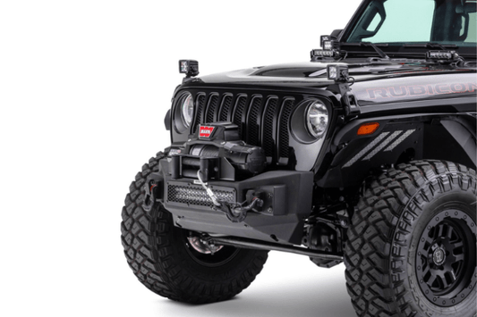 Go Rhino 331100T Jeep Wrangler JL 2007-2024 Rockline Front Bumper  Stubby