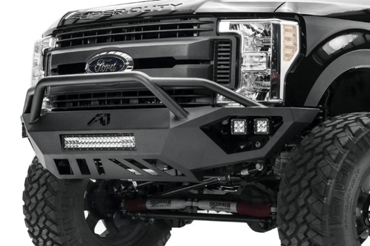 Fab Fours Open Fender Vengeance Pre-Runner Guard Front Bumper 2017-2022 Ford F250/F350 Superduty FS17-V4162-1