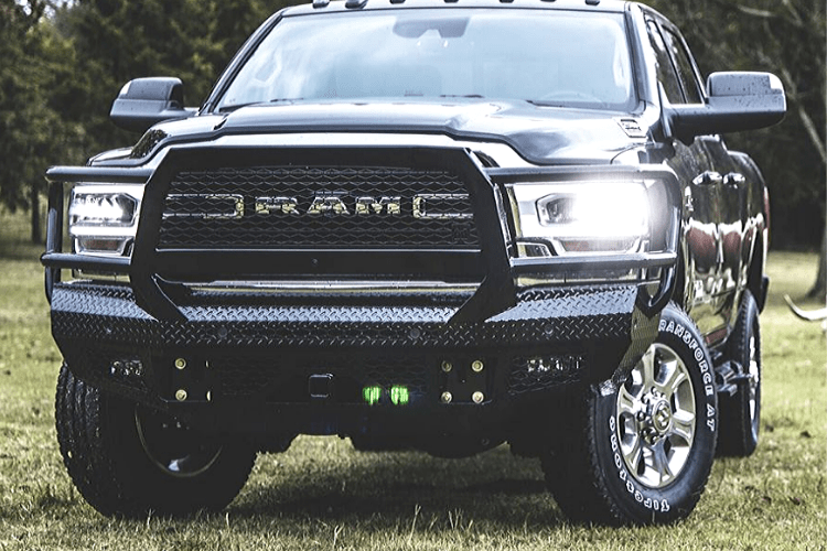 Bodyguard JER19BYG Dodge Ram 2500/3500 2019-2024 FT Front Bumper With Sensor Fog Light Cutouts Receiver Tube