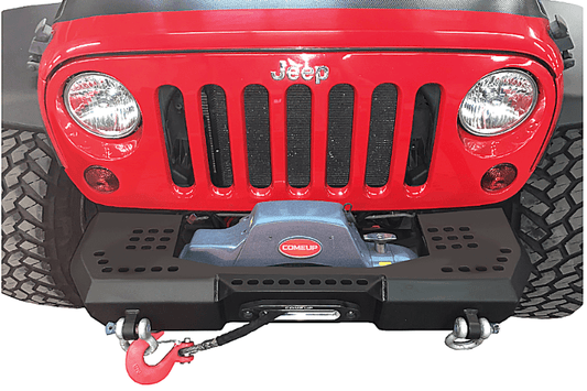 Warrior 6567 Jeep Wrangler JK 2007-2018 MOD Series Front Bumper Stubby