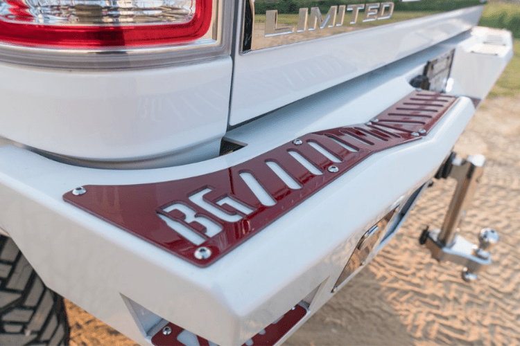 Bodyguard DFR09AYLT Dodge Ram 1500 Rebel 2009-2019 A2 Rear Bumper Single Exhaust Only
