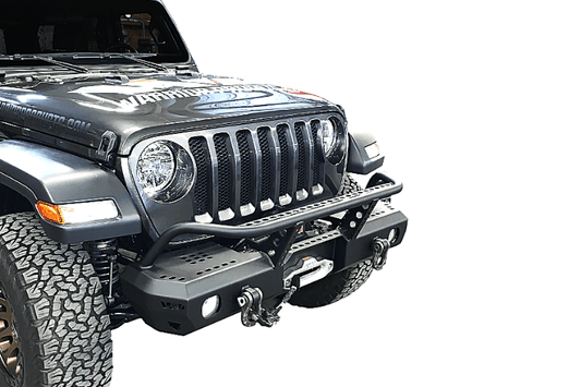 Warrior 6538 Jeep Wrangler JL 2018-2024 MOD Series Front Bumper Mid-Width With Brush Guard