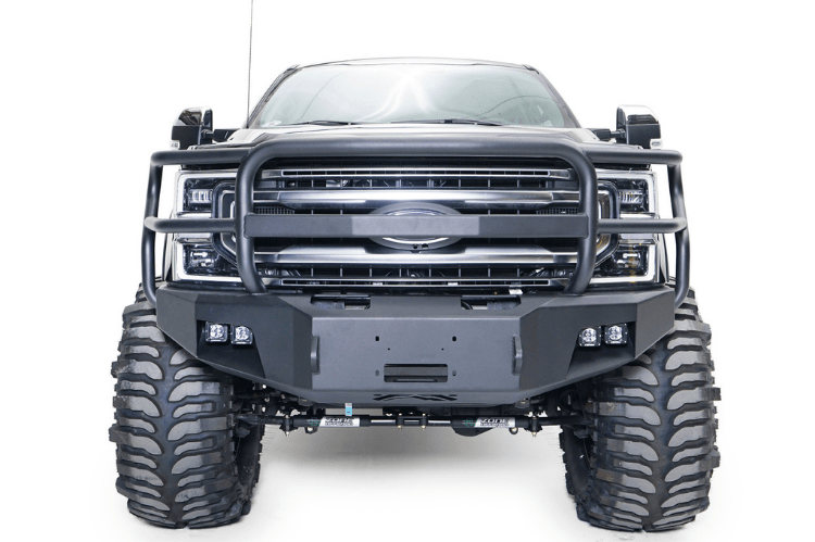Fab Fours FS17-A4160-1 Ford F250/F350 Superduty 2017-2022 Premium Front Bumper Winch Ready with Full Guard