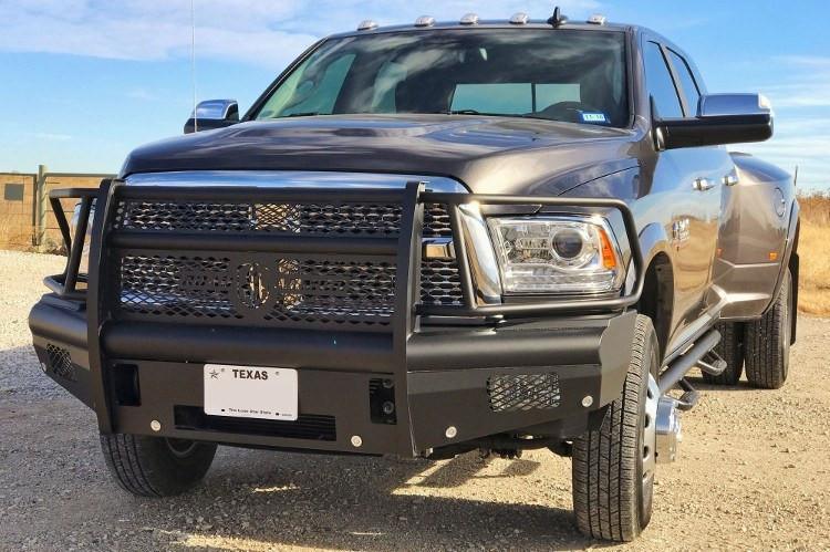 Road Armor 410VF6B 2010-2018 Dodge Ram 2500/3500 Front Bumper, Black Finish, Full, Vaquero, Non-Winch