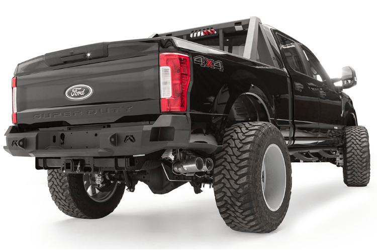 Fab Fours FS17-W4150-1 Ford F250/F350 Superduty 2017-2022 Premium Rear Bumper No Sensor