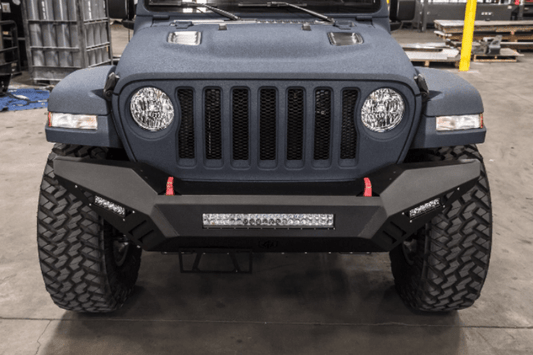 Road Armor 5183XF0B Jeep Wrangler JL/JT 2018-2020 Spartan Front Bumper Non-Winch Texture Black