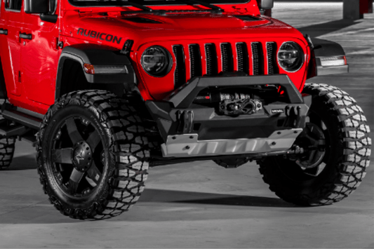 Rival Jeep Wrangler JK 2007-2018 Front Bumper Aluminum Stubby 2D.2702.1-NL