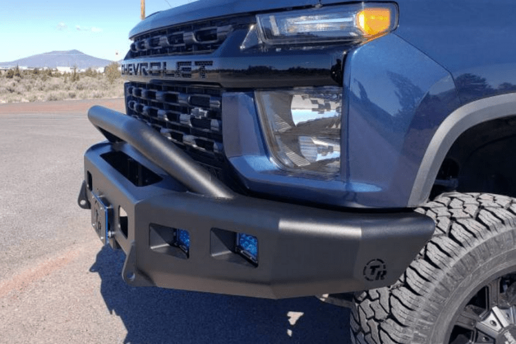 TrailReady 10725P Chevy Silverado 2500/3500 2020-2023 Front Bumper Winch Ready With Pre-Runner Guard