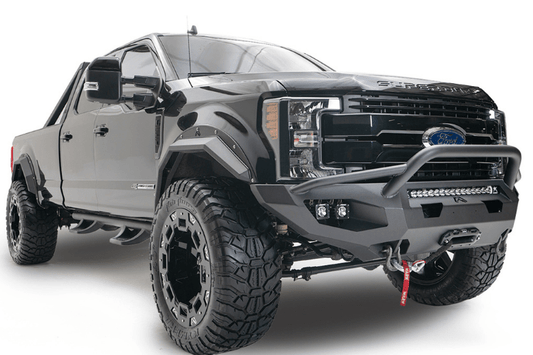 Fab Fours FS11-X2552-1 Ford F250/F350 Superduty 2011-2016 Matrix Front Bumper Winch Ready Pre-Runner Guard