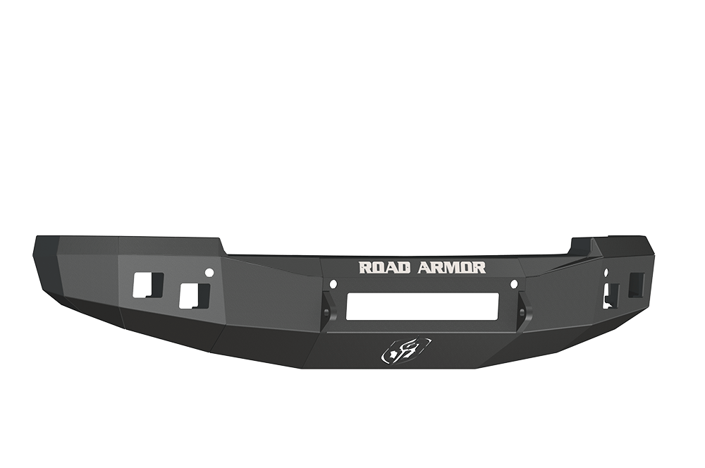Road Armor 314R0B-NW 2014-2015 Chevy Silverado 1500 Non-Winch Front Bumper, Stealth Series, Square Light Port, Black