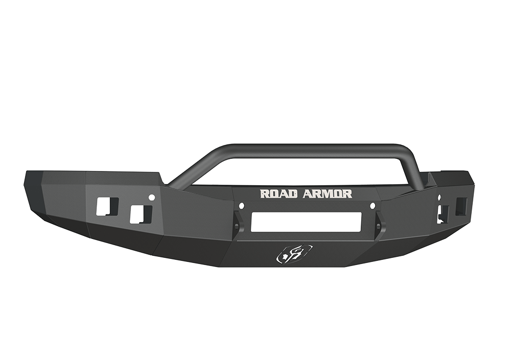 Road Armor 314R4B-NW 2014-2015 Chevy Silverado 1500 Non-Winch Front Bumper, Stealth Series, Square Light Port, Pre-Runner Guard, Black