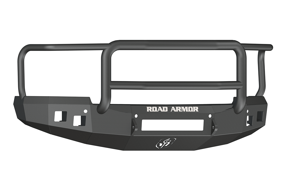 Road Armor 314R5B-NW 2014-2015 Chevy Silverado 1500 Non-Winch Front Bumper, Stealth Series, Square Light Port, Lonestar Guard, Black