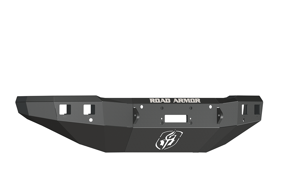 Road Armor 315R0B 2015-2018 Chevy Silverado 2500/3500 Stealth Front Winch Ready Bumper No Guard, Black Finish and Square Fog Light Hole