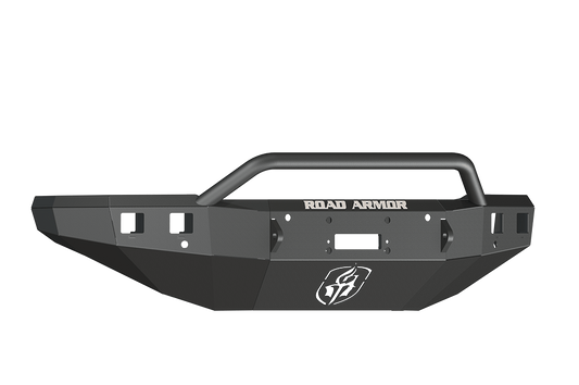 Road Armor 315R4B 2015-2017 Chevy Silverado 2500/3500 Front Bumper, Pre-Runner Guard, Black, Winch-Ready, Stealth Series