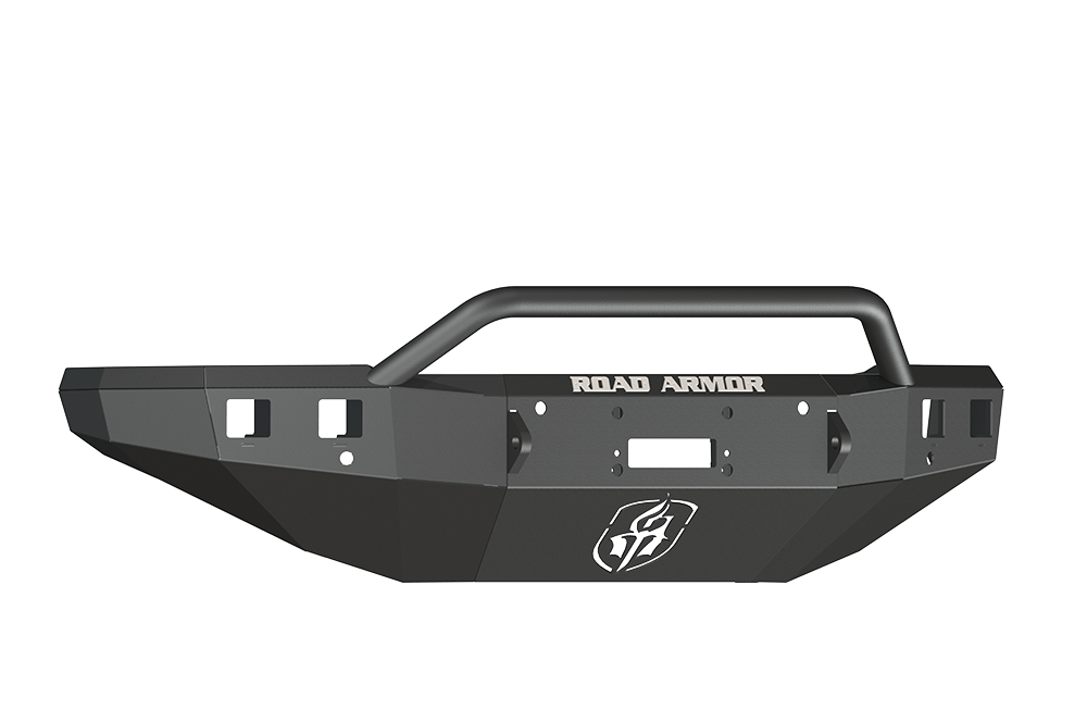 Road Armor 315R4B 2015-2017 Chevy Silverado 2500/3500 Front Bumper, Pre-Runner Guard, Black, Winch-Ready, Stealth Series