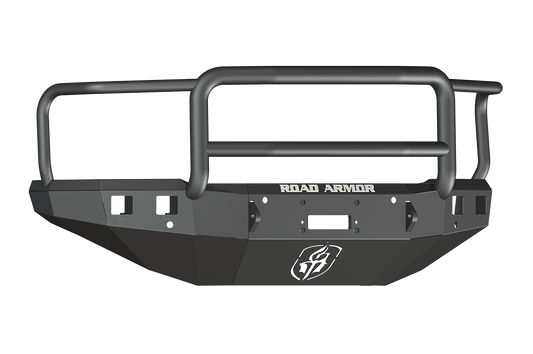 Road Armor 315R5B 2015-2017 Chevy Silverado 2500/3500 Front Bumper, Winch-Ready, Square Light Port, Lonestar Guard, Black