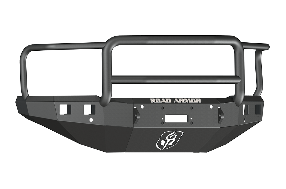 Road Armor 315R5B 2015-2017 Chevy Silverado 2500/3500 Front Bumper, Winch-Ready, Square Light Port, Lonestar Guard, Black