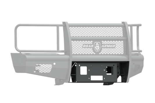 Road Armor 315V-WP 2015-2017 Chevy Silverado 2500/3500 Bumper Winch Plate, Black Finish, Vaquero, Winch-Ready