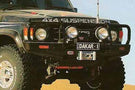 ARB 3410100B Toyota Land Cruiser 1980-1989 Deluxe Front Bumper 60 Series Winch Ready with Grille Guard, Black Powder Coat Finish